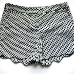 Cynthia Rowley Tonto Dot White Black Polka Dot Shorts Size 4